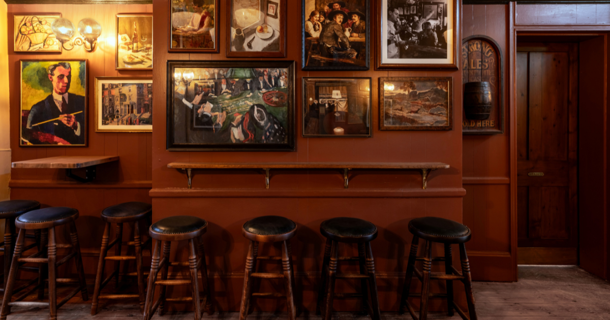 Inside The Stag in Hampstead
