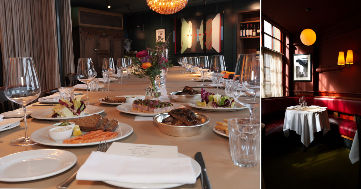 Private dining spaces at The Devonshire in Soho