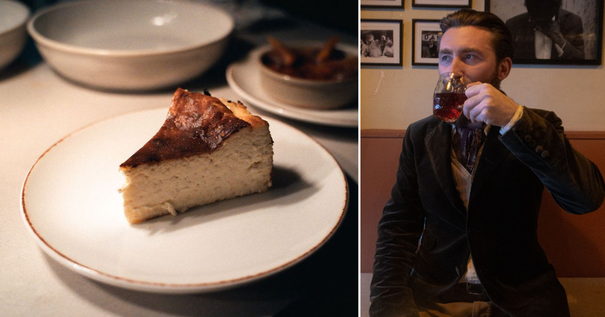 Finn Walsh and cheesecake at Counter Culture