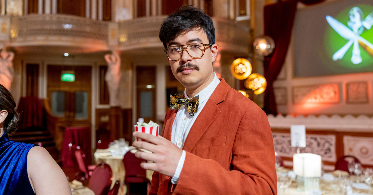 Phil Wang at the Great British Menu banquet