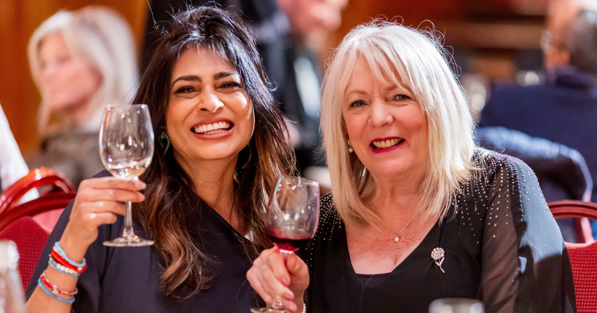 Nisha Katona and Alison Steadman at the Great British Menu banquet