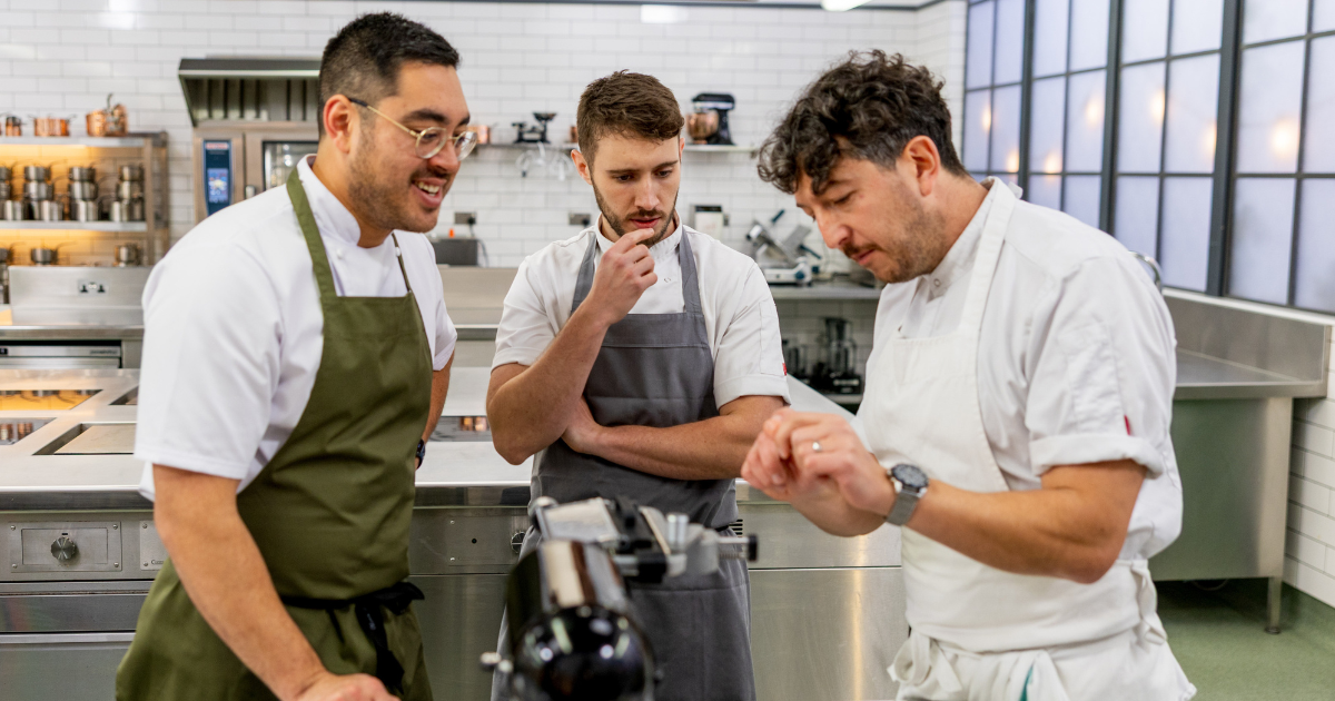 Martin Baylis, Ciaran Brennan and Jeffrey Robinson on Great British Menu