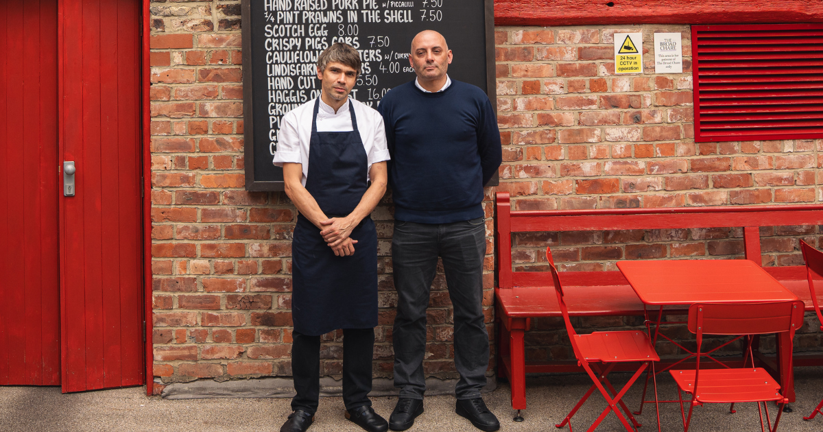 Dan Warren (head chef) and Steven Gilbey (GM)