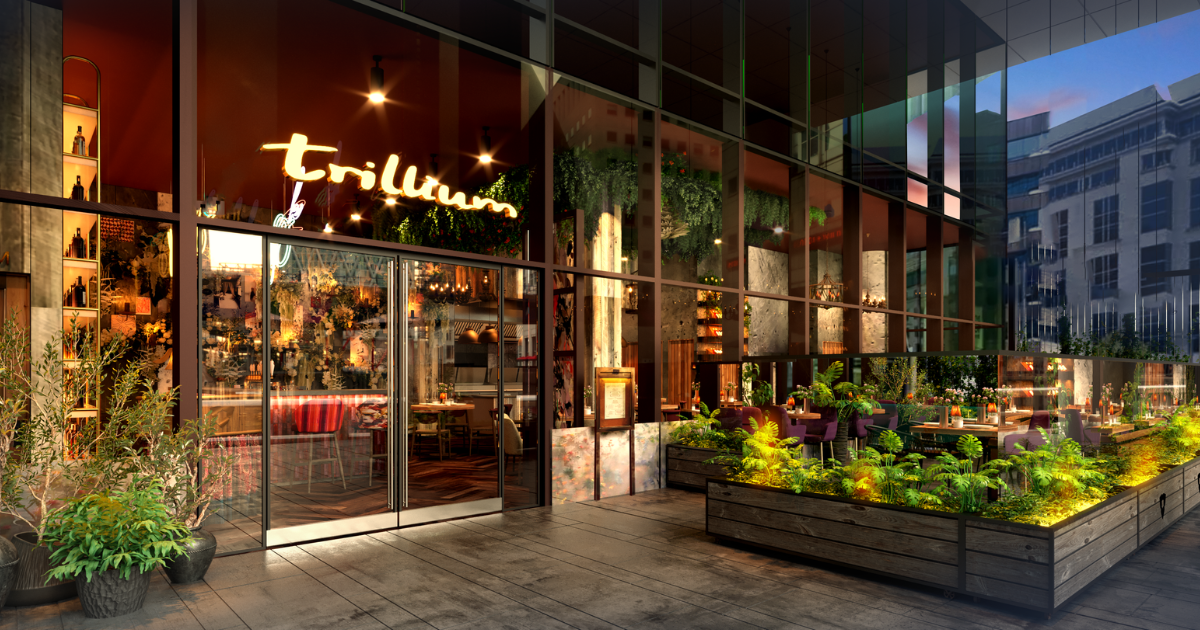 External shot of Trillium restaurant in Birmingham