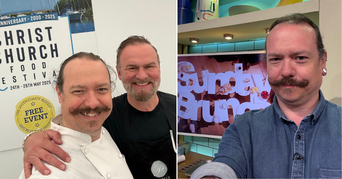 James Golding appears on TV show Sunday Brunch