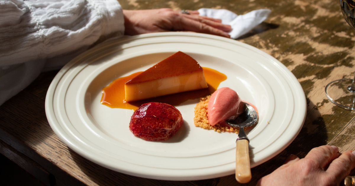 dessert at the harwood arms