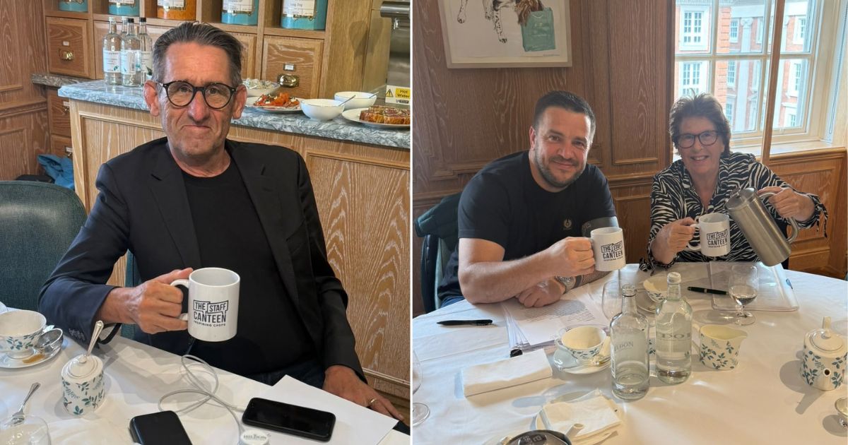 KP of the Year judges with The Staff Canteen mugs