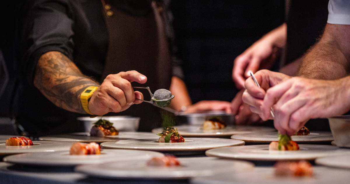 Nathan Davies plating up at Vraic
