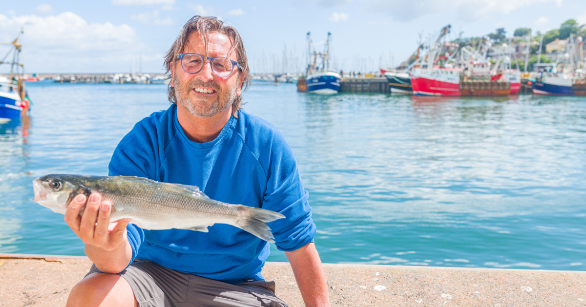 Mitch Tonks holding a fish