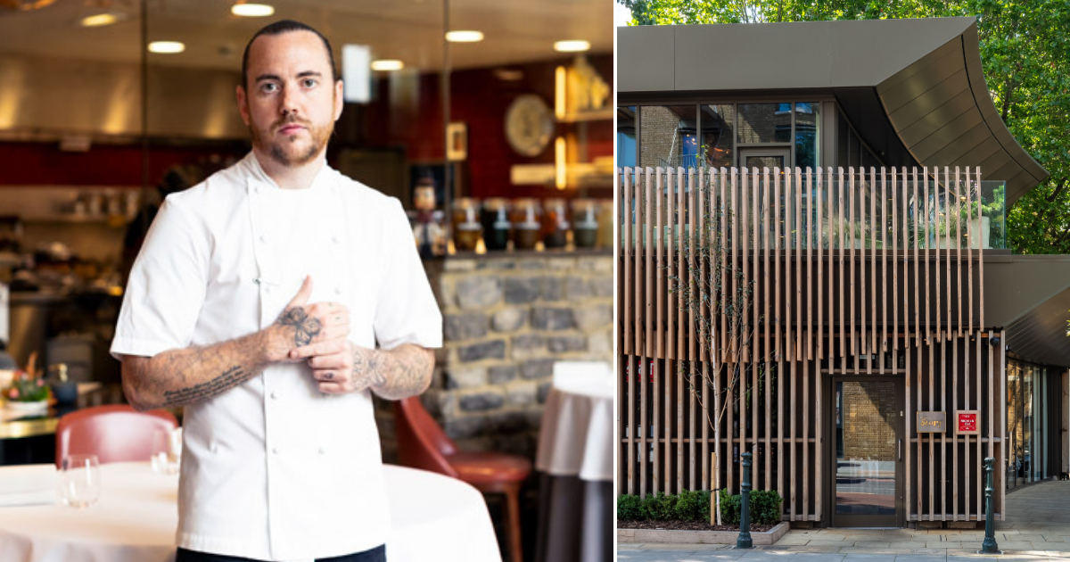 Tom Sellers and the exterior of Restaurant Story