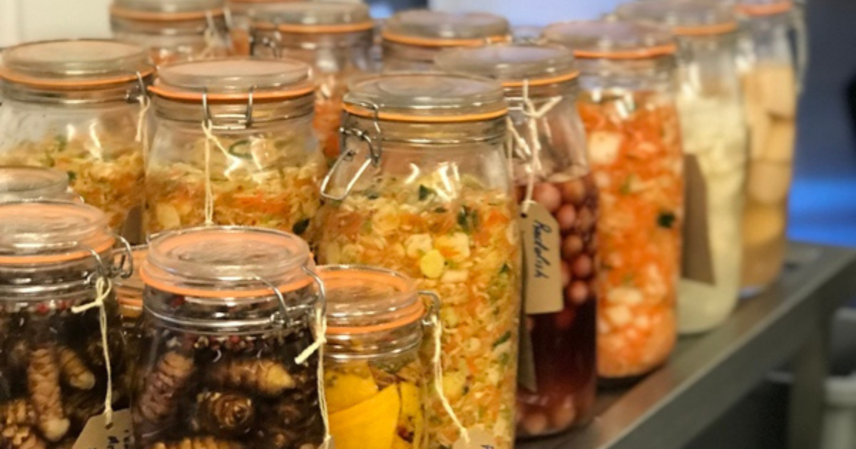 Jars of ferments