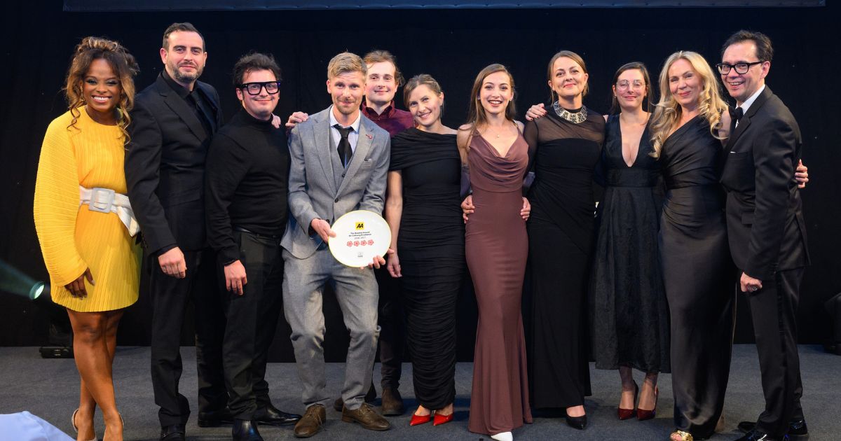 Allister Barsby and the Hide & Fox team at the AA Awards