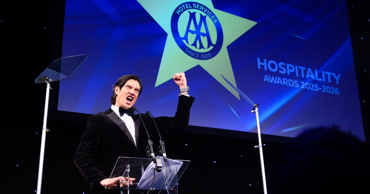 Vernon Kay hosting the AA Hospitality Awards