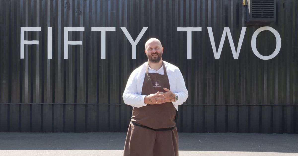 Adam Degg stood outside Fifty Two at Rudding Park