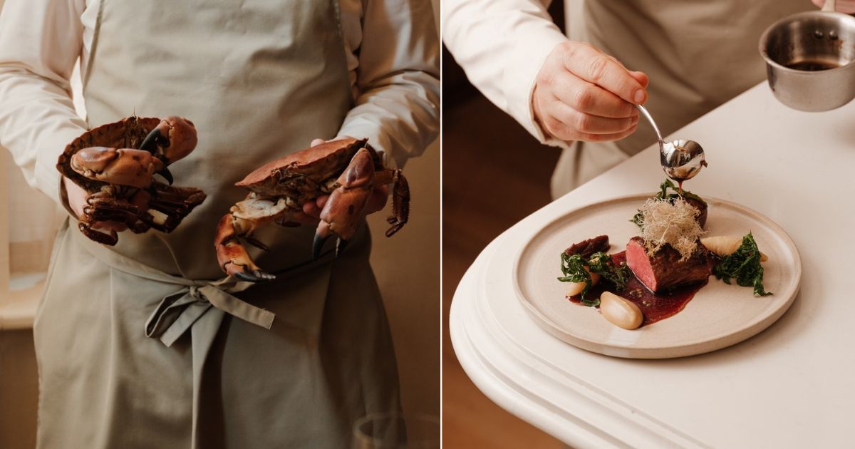 Crabs and food at Calluna