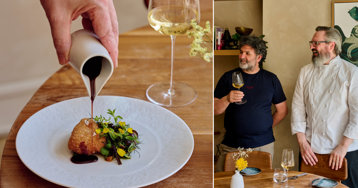 Food at Trivet and Isa Bal and Jonny Lake