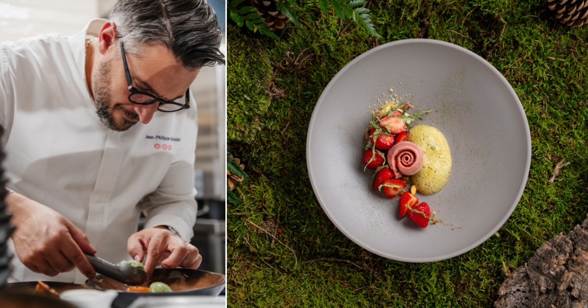 Jean-Philippe Blondet in the kitchen at Alain Ducasse at The Dorchester