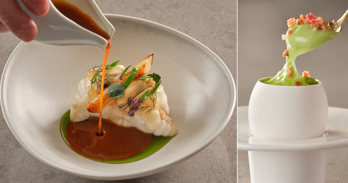 Alberto Cavaliere's food at Pied à Terre