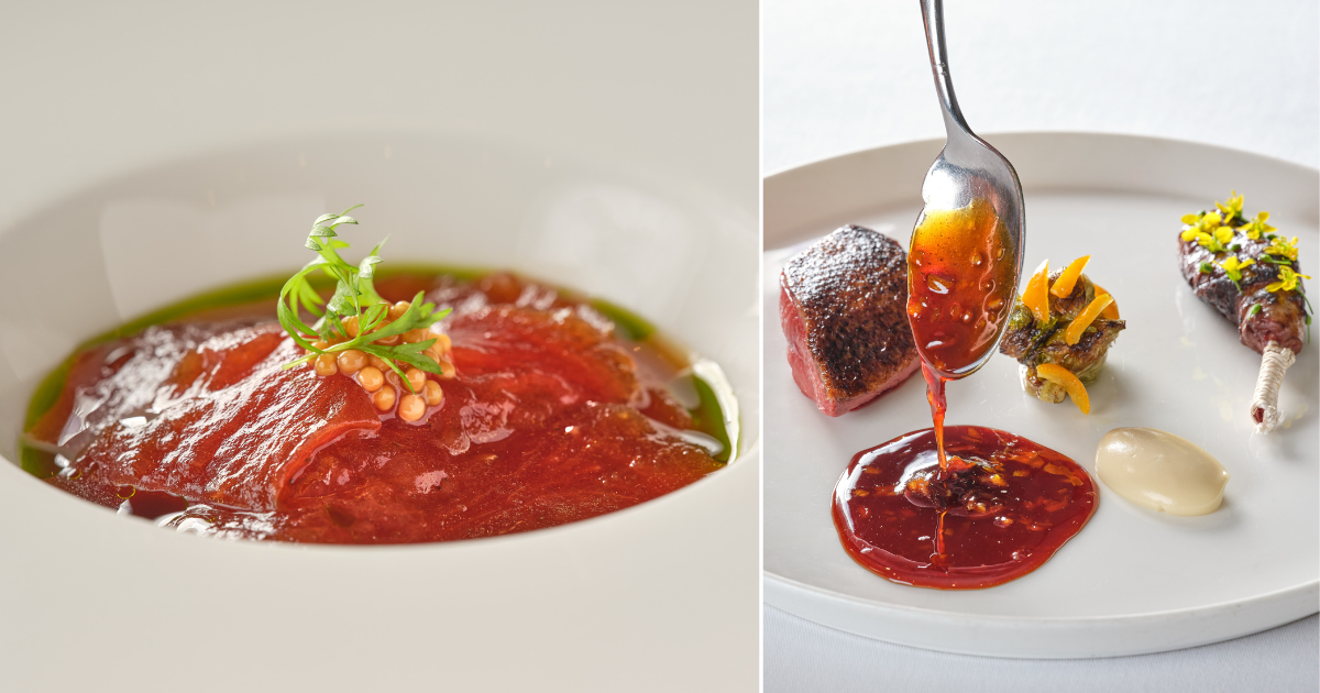 Alberto Cavaliere's food at Pied à Terre