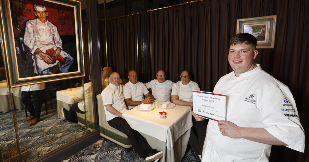 Andrew Fairlie Scholarship 2024 winner Andrew Clark