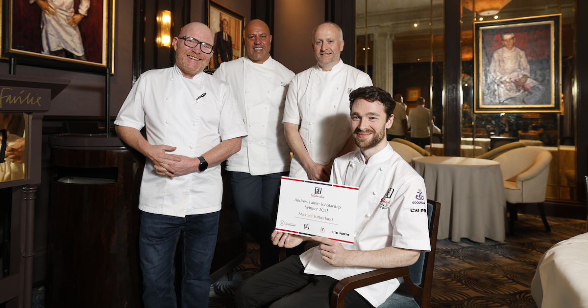 From Left; Gary Maclean; Sat Bains; Stephen McLaughlin, Michael Sutherland