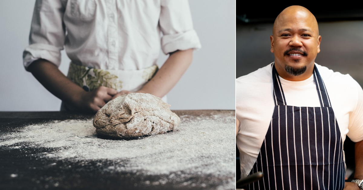 Omar Shah and pastry dough