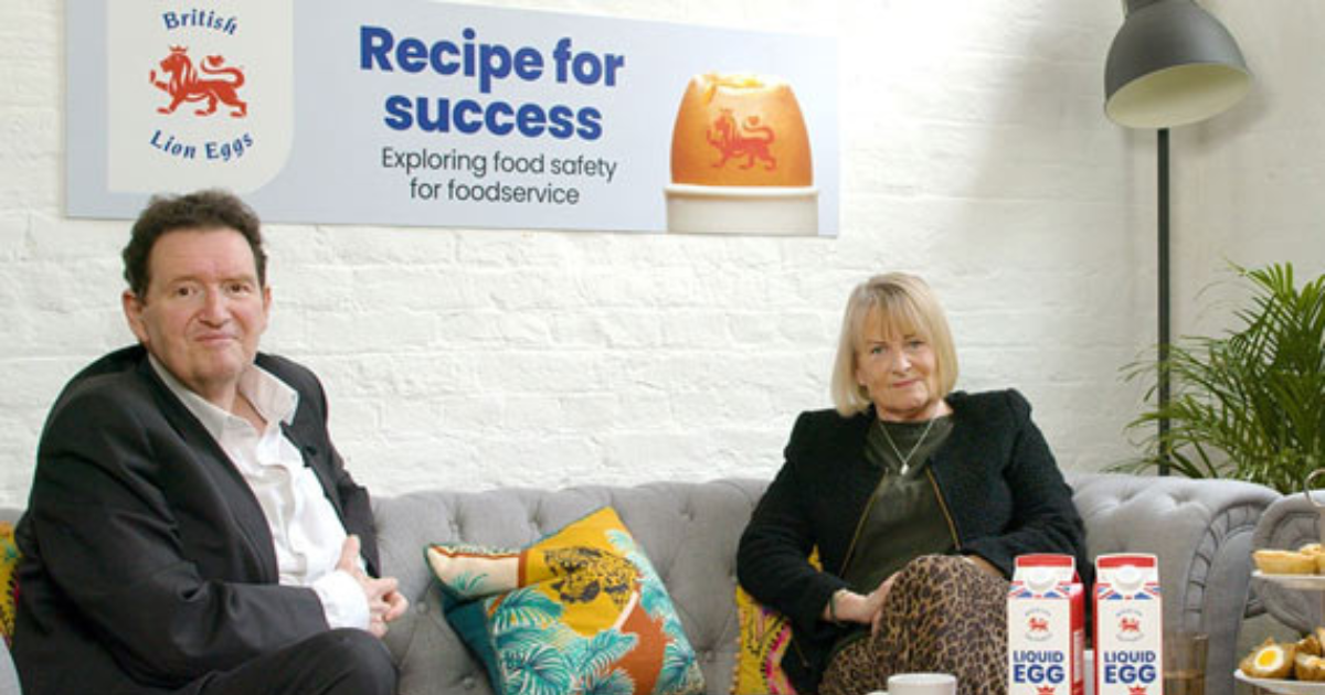 Dr Lisa Ackerley with British Lion Eggs