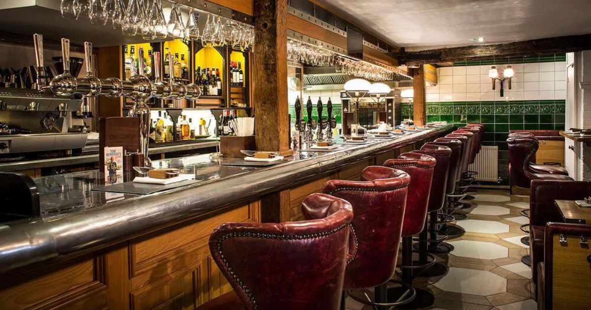 The bar at The Coach in Marlow