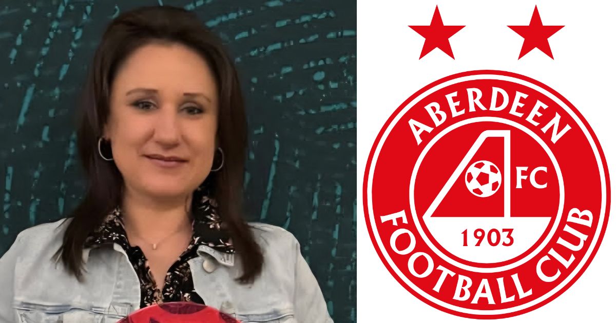 Buba Bozhidara and the Aberdeen FC badge