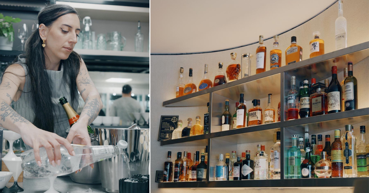 Mixology demonstration at Lockhart