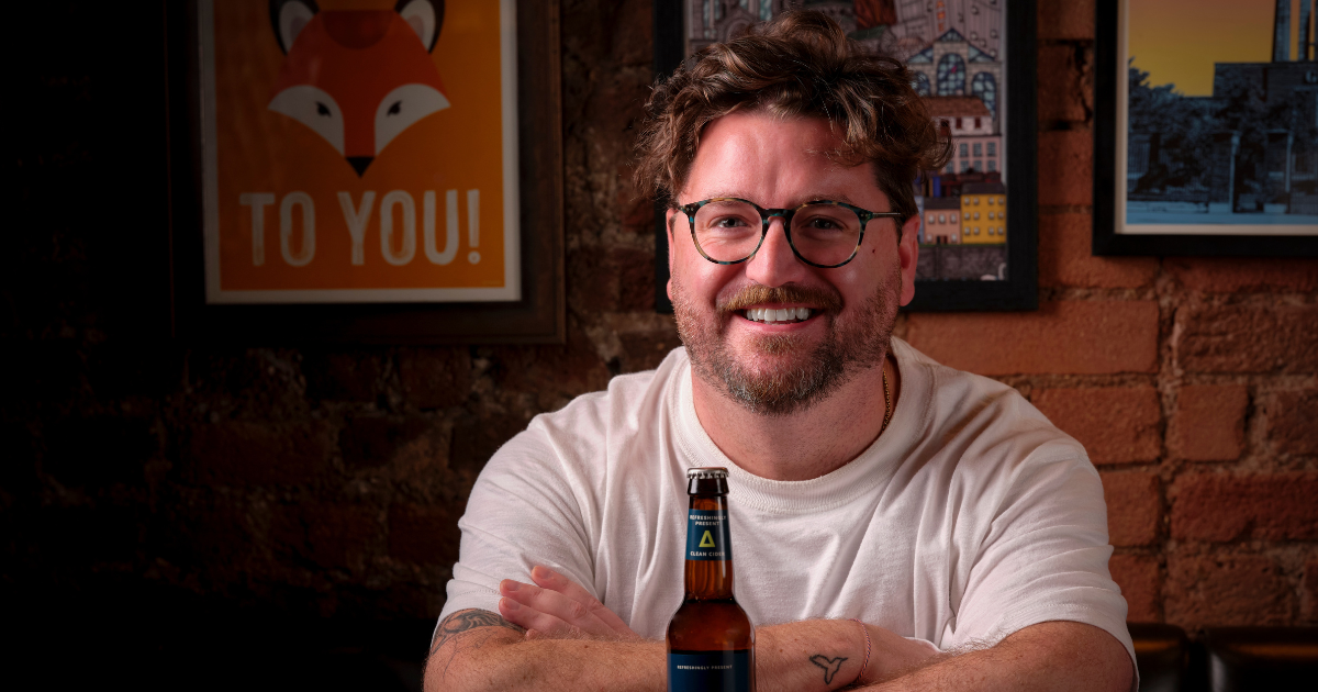 John Logue with Chance Clean Cider