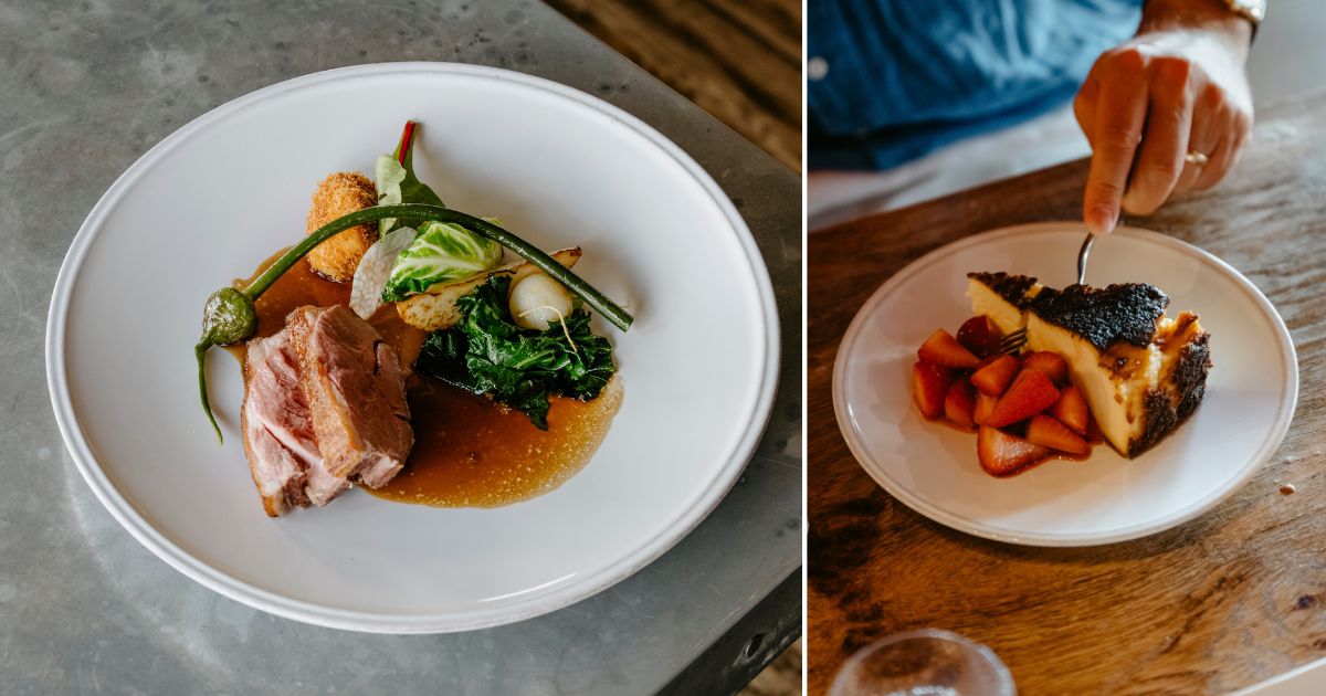 Food at Chapel Down event by winning chefs