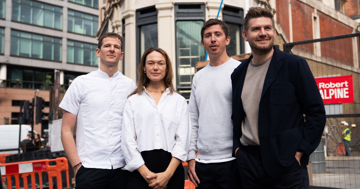 Charlie Tayler and the team outside The Poet