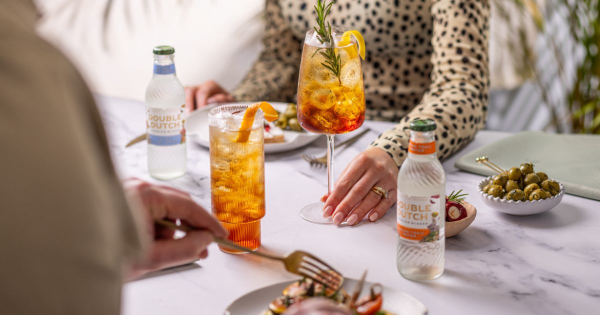 Double Dutch Indian Tonic water, skinny tonic water lifestyle with serve