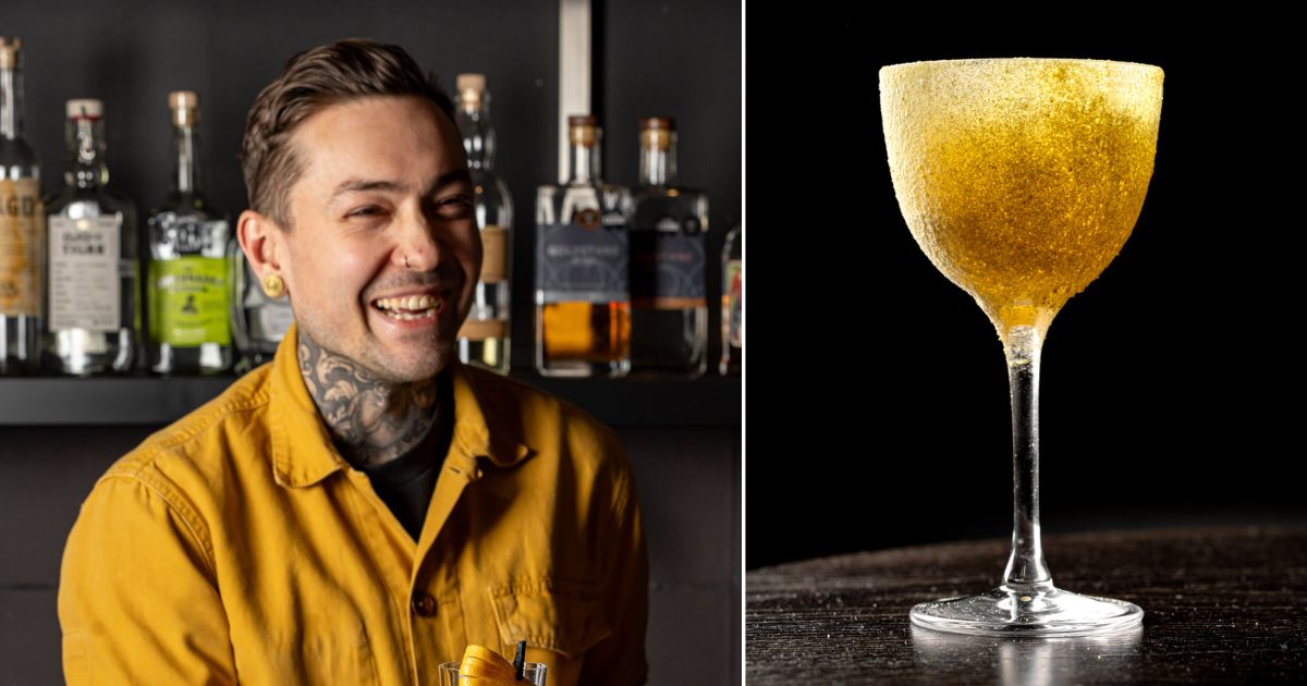 Anthony Tempia and a cocktail at etch