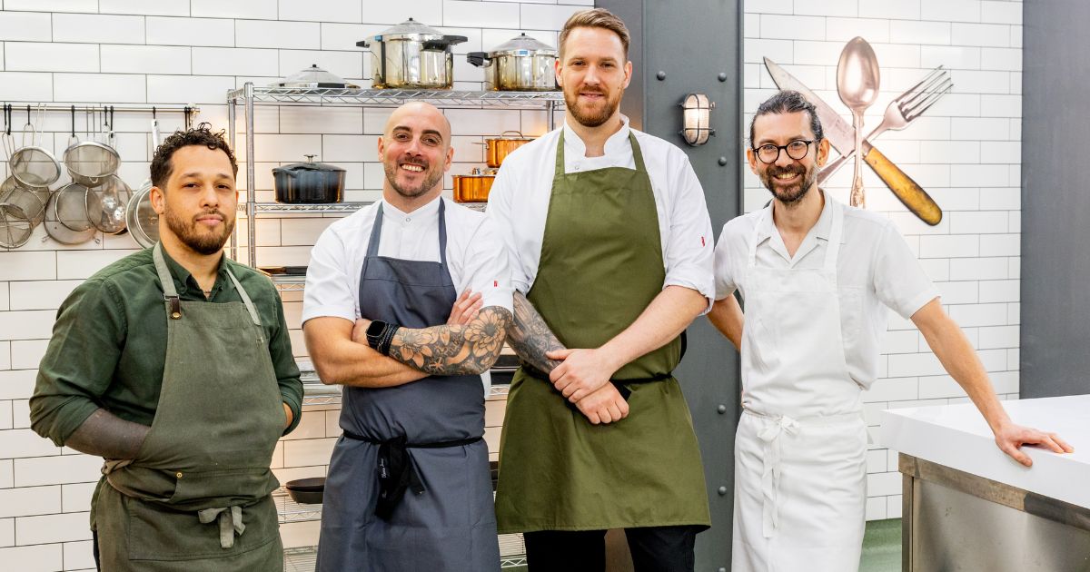 Corrin Harrison in the Wales Great British Menu heat alongside Carl Cleghorn, John Chantarasak and Dan Andrée
