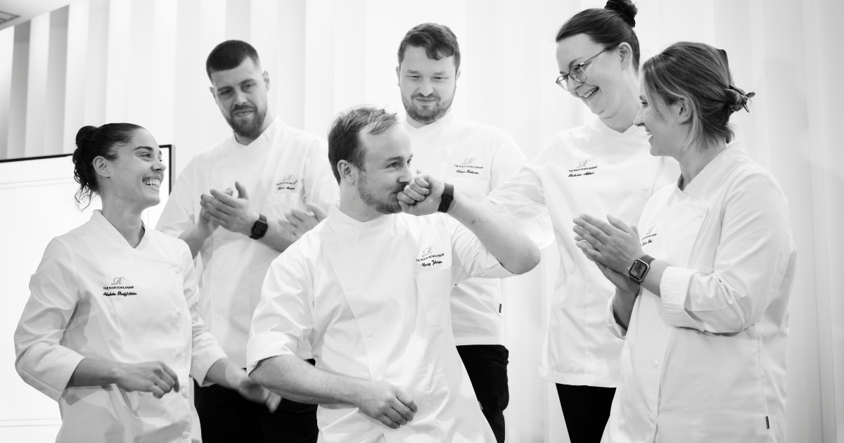 Craig Johnston winning The Roux Scholarship