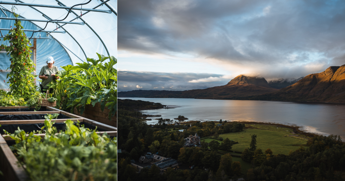 Kitchen garden at exterior at The Torridon