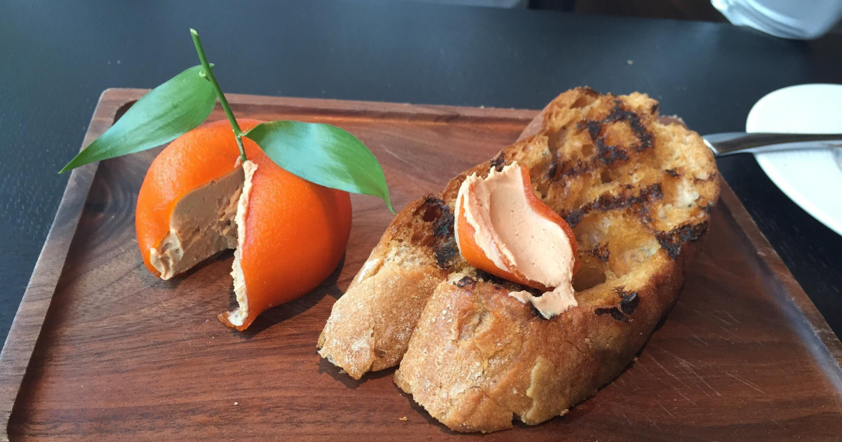Meat fruit at Dinner by Heston Blumenthal