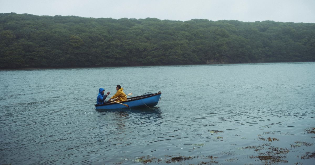 A boat on a lake