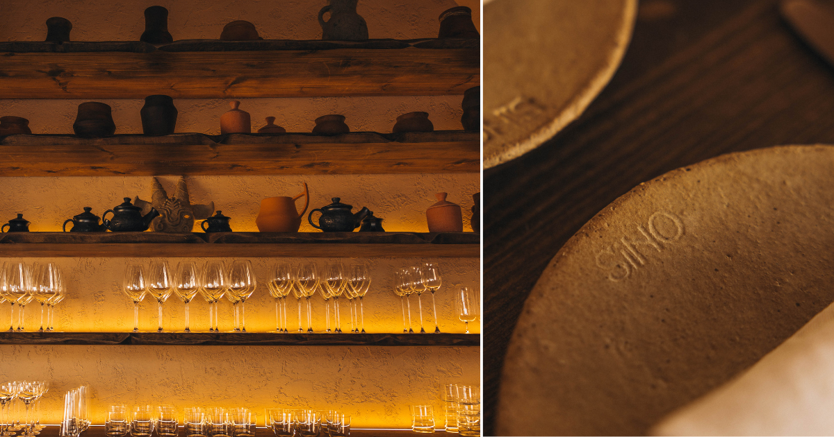 Interiors at Sino restaurant