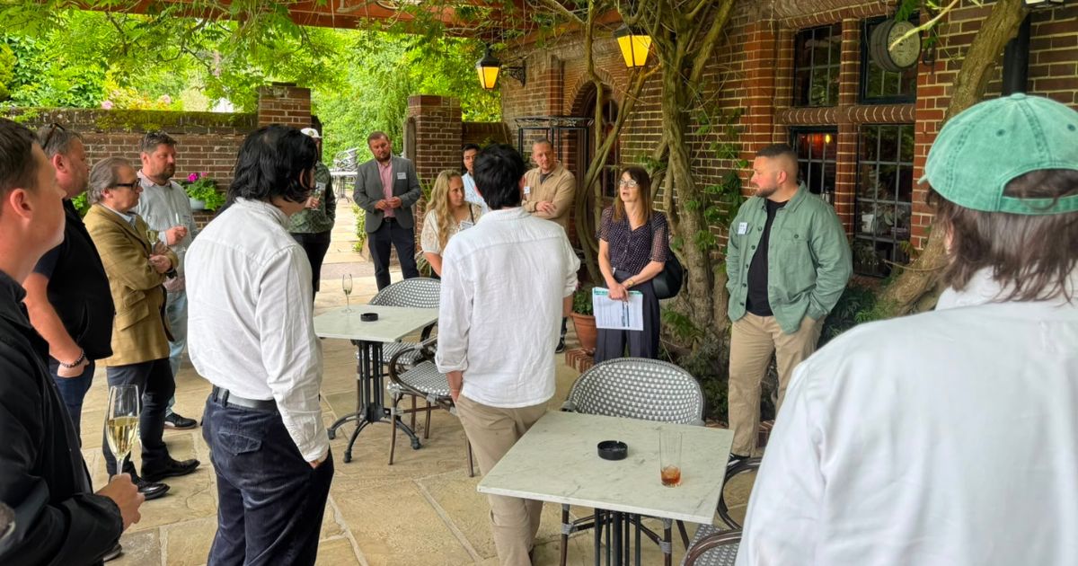 Chefs networking at The Fordwich Arms