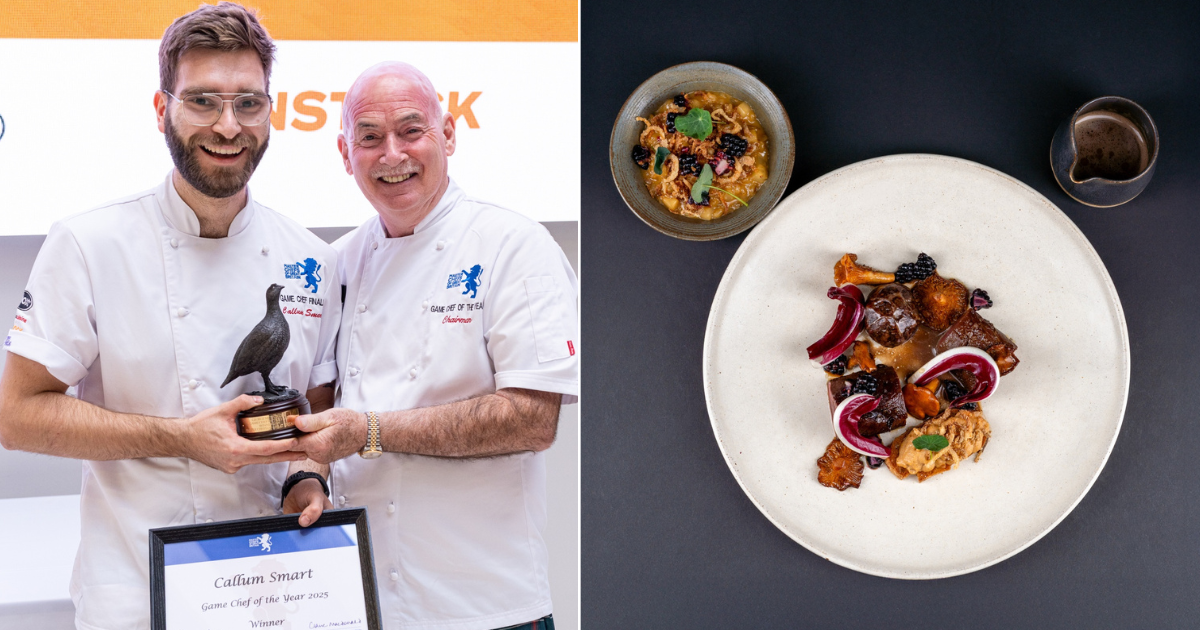 Callum Smart's winning dish at the Master Chefs of Great Britain Game Chef of the Year