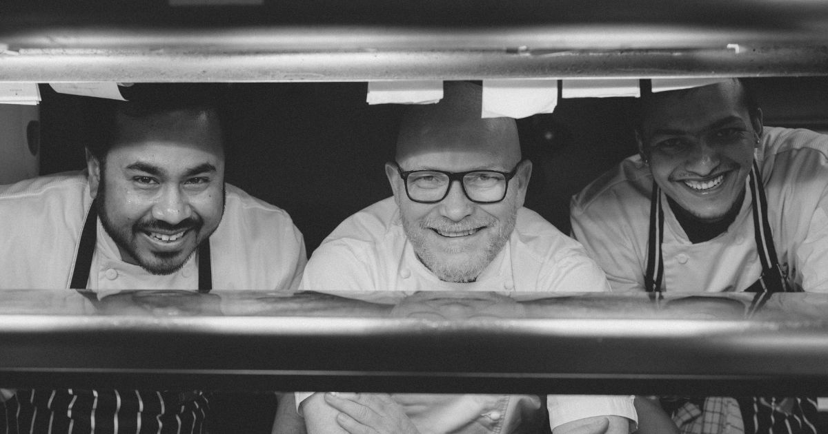 Gary Maclean with his team at Kin