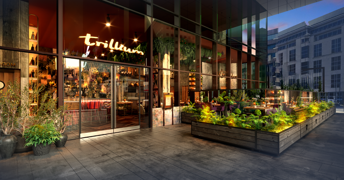Exterior of Glynn Purnell's restaurant Trillium