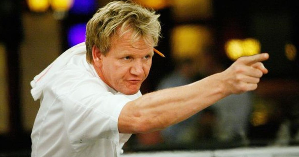 Gordon Ramsay in the kitchen