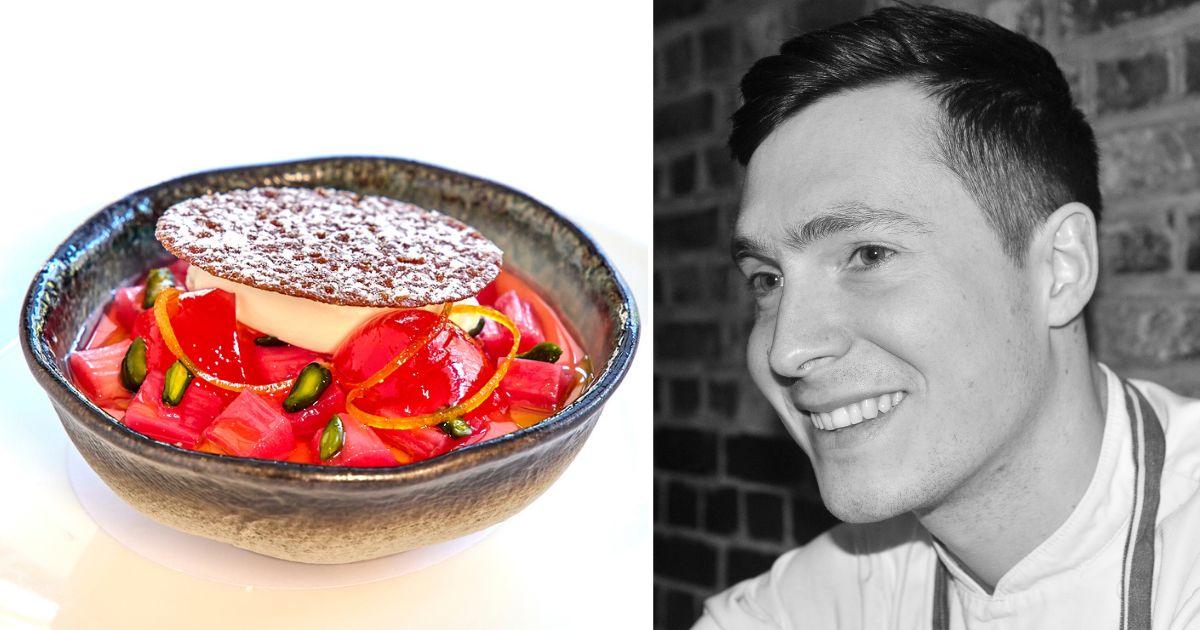 Greg Wellman and food at La Trompette