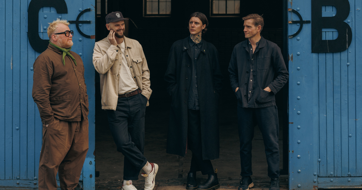 The Radford family team stood outside Haze