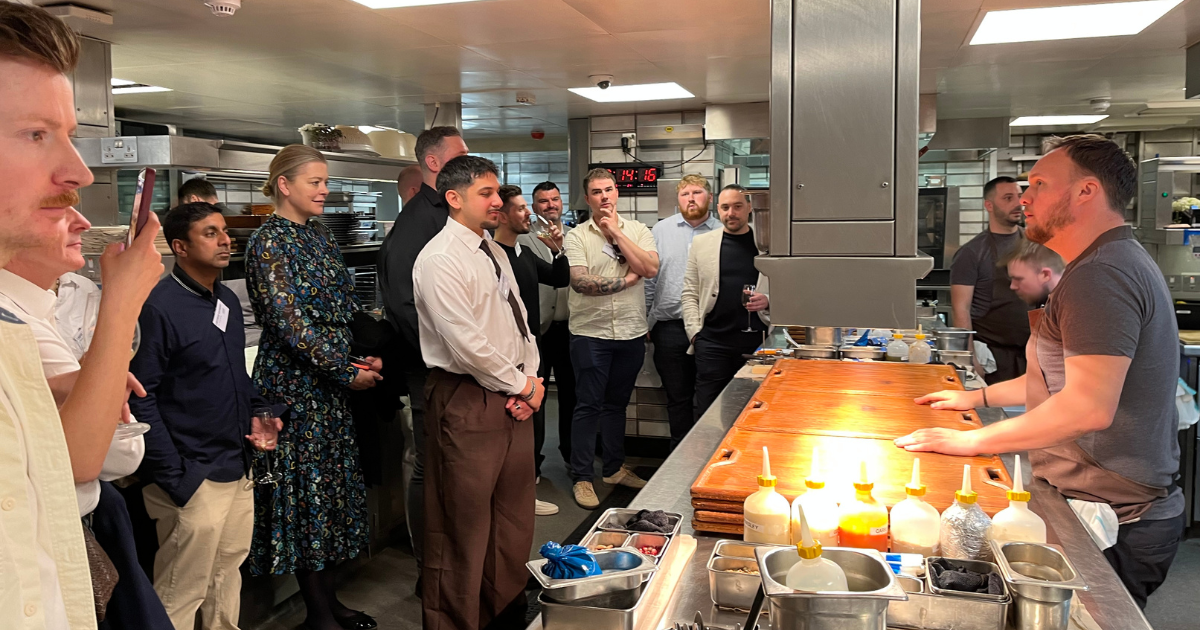 Guests enjoying a tour at Hide with Josh Angus