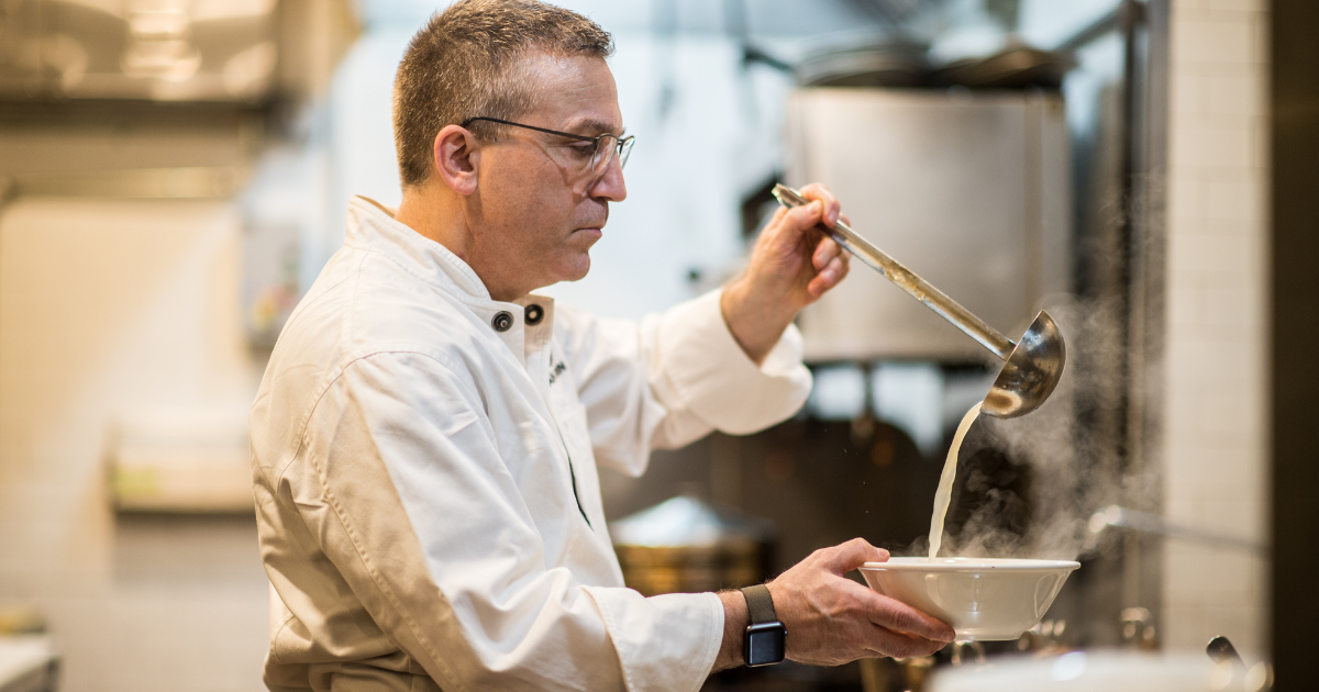 Chef Ivan Orkin in the kitchen